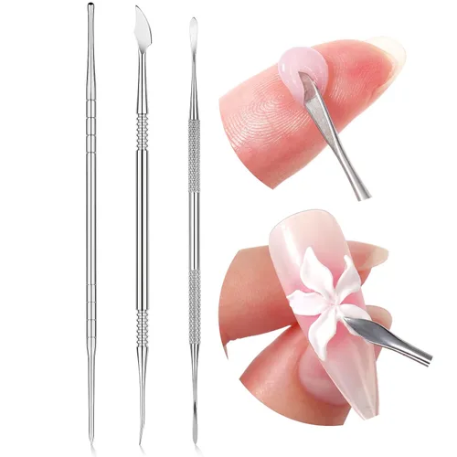 Miniatura 11 de SAVILAND Kit de Gel de Uñas Constructor Sólido No Pegajoso: Kit de Inicio de Arte de Uñas 3D Escultura de Uñas Gel Sólido Duro de Larga Duración