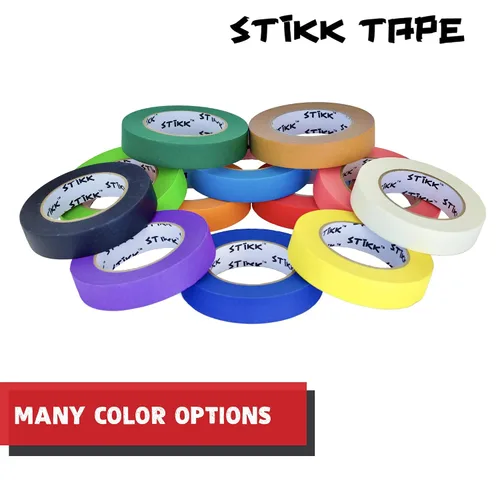 Miniatura 7 de STIKK Cinta para pintores – 10 unidades de cinta de pintor roja – 1 pulgada x 60 yardas – Cinta de pintura para pintura, bordes, recortes, techos