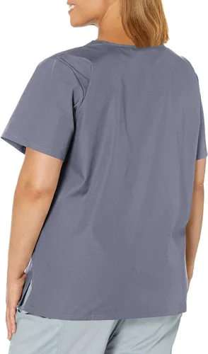 Miniatura 4 de ScrubZone - Parte superior de ambo con manga corta y cuello en V para mujer