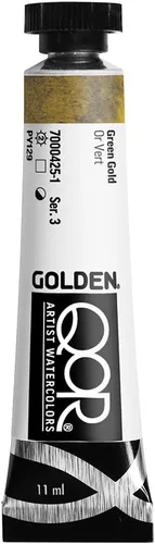 Miniatura 19 de GOLDEN QoR Acuarelas para artistas, Azul cobalto y teja, tubo de 11 ml, pintura profesional de acuarela, semiopaca Verde azulado cobalto