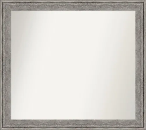 Miniatura 406 de Amanti Art Espejo de pared personalizado no biselado (24.5 x 24.5 pulgadas), marco gris marrón alta, varios tamaños personalizados, espejo de baño