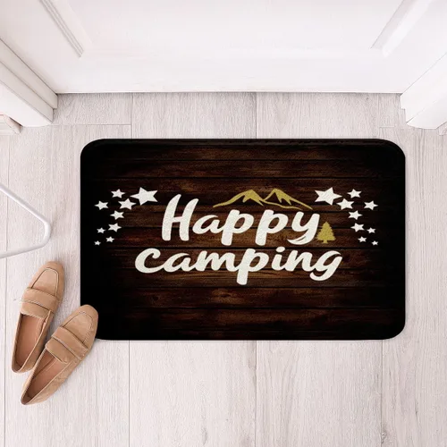 Miniatura 2 de Feelyou Alfombras de baño para cámper, alfombras de baño para campamento feliz, para ducha, tina, caravana, camping, baño, antideslizantes