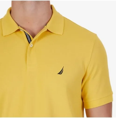 Miniatura 68 de Nautica playera polo clásica de mangas cortas, color sólido, para hombre