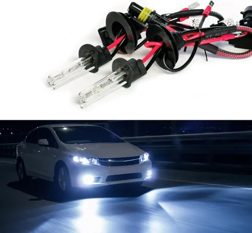 Miniatura 17 de Bombillas HID de xenón H1 AC de 35 W superbrillantes, lámpara de repuesto para faros delanteros, 10000 K, azul profundo, paquete de 2