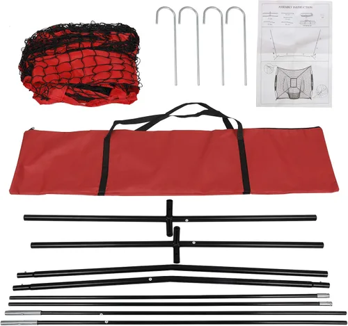 Miniatura 7 de F2C 7'x7' Baseball and Softball Practice Net Portable Hitting Pitching Net with Strike Zone Target, Carry Bag, for All Skill Levels