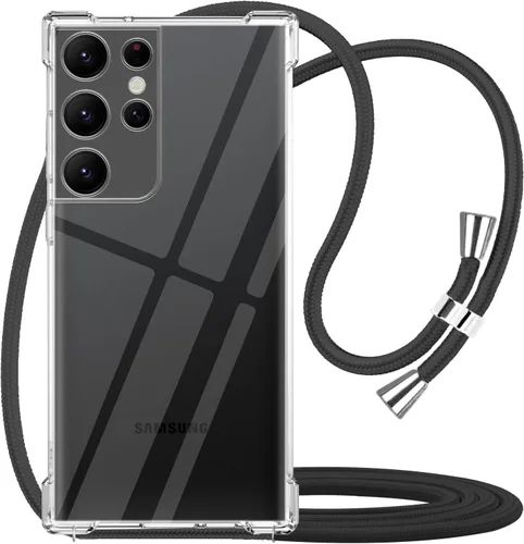 Miniatura 16 de para Google Pixel 6a Funda con Correa Ajustable para Cuello, Hombro y Cruzada Transparente Funda Móvil Duradera, Suave y delgada de Ajuste Perfecto