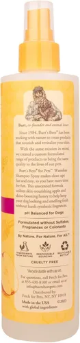 Miniatura 9 de Burt's Bees for Pets Champú en aerosol sin agua para perros, manzana y miel, champú seco sin enjuague para todos los perros y cachorros, pH