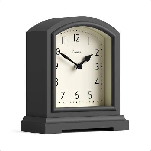 Miniatura 11 de JONES CLOCKS® Tavern - Reloj de repisa Diseño moderno de arco superior Verde espárragos Estilo clásico contemporáneo para escritorio, mesa