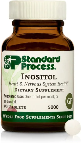 Inositol de proceso estándar - Apoya el sistema nervioso, el metabolismo de los lípidos y la salud cardiovascular - Vegetariano, sin gluten, sin