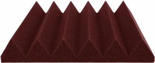 Miniatura 7 de Foam Factory Inc Paquete de 24 Paneles de Espuma Acústica de Color para Estudio Insonorización Cuñas Azulejos de Pared 12" X 12" X 2" (Borgoña)