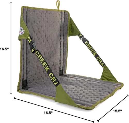 Miniatura 3 de Crazy Creek HEX 2.0 Silla original para campamento, asientos de estadio y más, comodidad en todos los terrenos, correas ajustables, diseño compacto