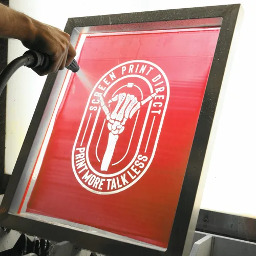 Miniatura 6 de Emulsión Ecotex® Tex-Red Serigrafía (Pinta - 16 oz.) Emulsión fotográfica presensibilizada para pantallas de seda y tela - para tintas de plastisol