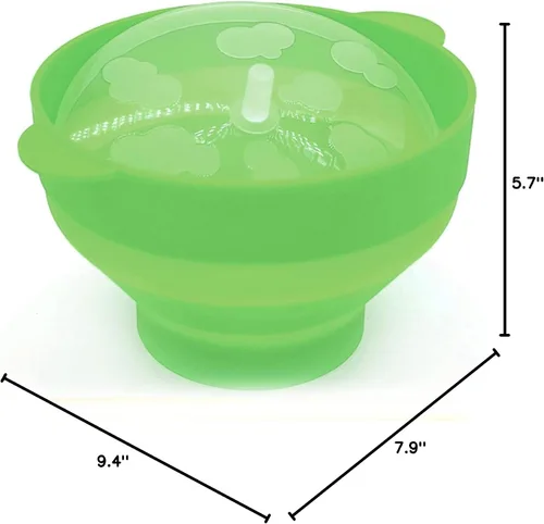 Miniatura 10 de The Original Popco - Popco - Palomitas de maíz de silicona para microondas con asas, tazón plegable sin BPA y apto para lavavajillas