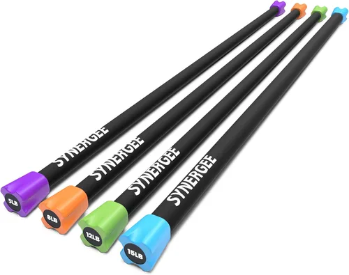 Miniatura 11 de Synergee - Juego de barras de entrenamiento con peso, varios pesos disponibles, acolchadas, para tonificar el cuerpo, ganar fuerza y mejorar