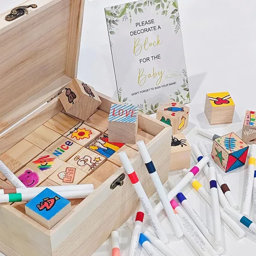 Miniatura 3 de Kit de letreros divertidos de 78 piezas para baby shower, ideas únicas para baby shower, juegos divertidos donde puedas dibujar al contenido de tu