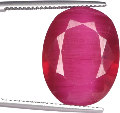 Miniatura 2 de GEMHUB Piedra preciosa suelta rubí rojo natural 25.50 Ct certificado rubí rojo natural, piedra preciosa suelta de rubí facetado FA-100, Gema
