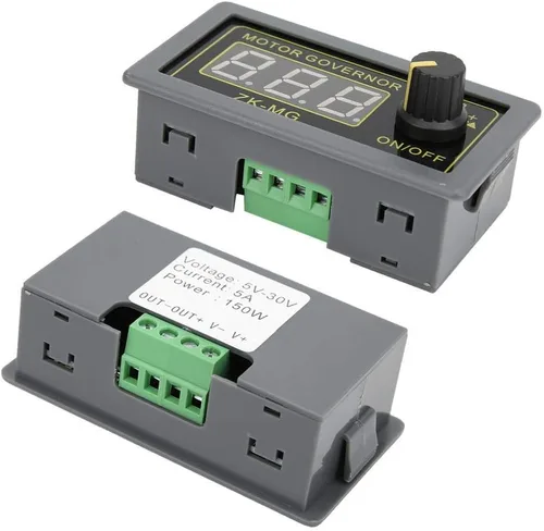 Miniatura 5 de DEWIN PWM Motor Driver, DC 5V 12V 24V 150W controlador de velocidad del motor regulador de velocidad ajustable con interruptor de perilla variable