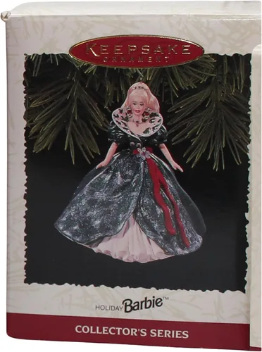 Miniatura 2 de Adorno de recuerdo, Barbie de vacaciones, serie de coleccionista, tercero en la serie Barbie de vacaciones. Hecho a mano, fechado en 1995