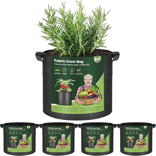 Miniatura 16 de T4U Bolsas de cultivo de 10 galones, macetas de tela para plantas, macetas de patatas, bolsas de jardín para cultivar verduras, bolsas de cultivo