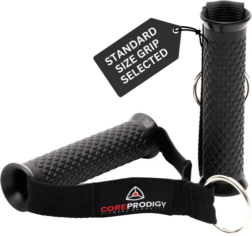 Core Prodigy Asas de ejercicio resistentes - Accesorios de agarre para poleas de máquinas de cable, equipos de gimnasio, bandas de resistencia y