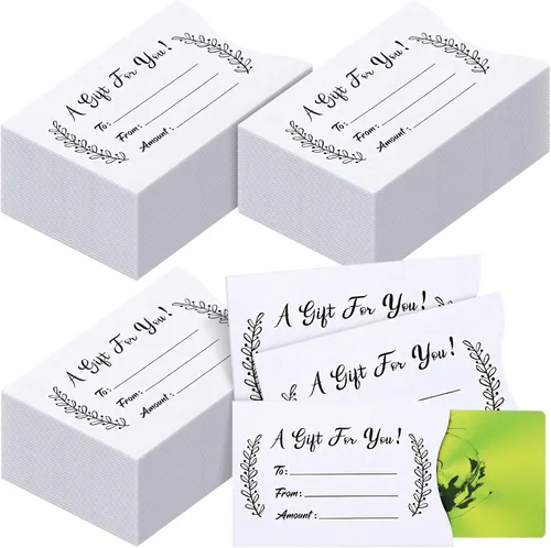 Miniatura 8 de Yinder 600 piezas sobres para tarjeta de regalo a granel fundas para tarjeta de regalo de agradecimiento mini sobres de dinero en efectivo