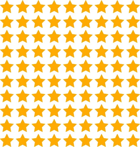 Miniatura 41 de LiteMark Durable Stars, calcomanía roja brillante de 5.5 pulgadas, uso en hormigón liso, azulejos, vidrio, paquete de 8 estrellas Rojo