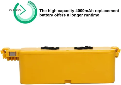 Miniatura 2 de Batería de repuesto Ni-MH de 14.4V 4000mAh para Irobot-Roomba 400 serie Roomba 400 405 410 415 416 418 4000 4100 4105 4110 4130 4150 4170 4188