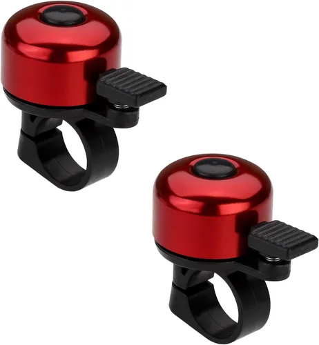 Miniatura 30 de Timbre de Bicicleta Timbre de Bicicleta Sonido Nítido para Adultos Niños Niños Niñas Rojo
