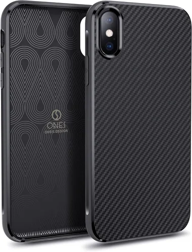 Miniatura 23 de ONES Funda delgada para iPhone 11 Pro Max, cubierta ultra delgada con patrón de fibra de carbono, funda protectora a prueba de golpes con diseño