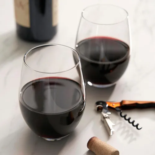 Miniatura 6 de True Juego de copas de vino sin tallo, copas modernas para vinos tintos y blancos, cócteles, bebidas, regalos de boda, inauguración de la casa