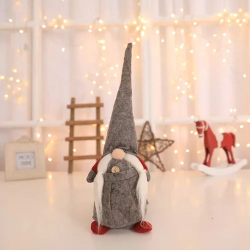 Miniatura 7 de KESYOO Adorno de muñeco de gnomo de Navidad sueco Tomte, adorable muñeca sin rostro, sueco, escandinavo, Papá Noel, decoración de escritorio