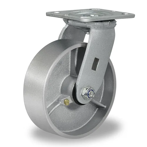 Miniatura 10 de Ruedas giratorias de 4 x 2 pulgadas, ruedas industriales resistentes, ruedas giratorias con rodamiento de rodillos - Ruedas de hierro fundido