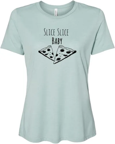 Miniatura 11 de Cute Women's Screen Printed Crew Neck Tee, Shirts With Sayings, Dusty Blue or Olive