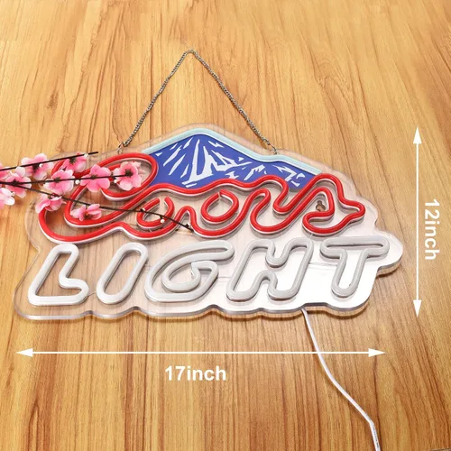 Miniatura 3 de Letrero de neón para decoración de pared, letreros de neón con luz Crs, cerveza, bar, hogar, dormitorio, cueva de hombre, oficina, hotel, pub, café