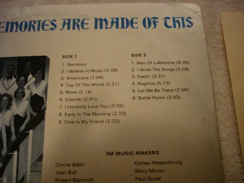 Miniatura 5 de MEMORIES ARE MADE OF THIS " 75 ANNIVERSARY In Commemoration of 3M" LP