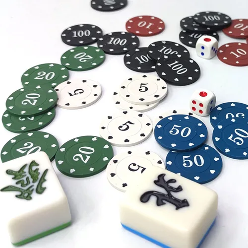 Miniatura 4 de VOVCIG Juego de fichas de póquer de 100 piezas, 5 colores para el hogar, juegos de póquer, noches, fiestas, clubes o juegos de póquer nocturnos