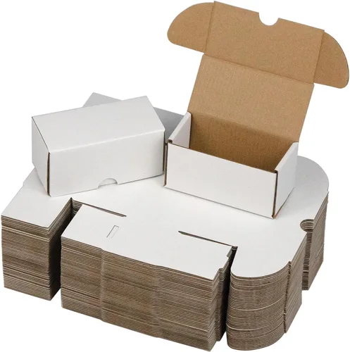 Miniatura 17 de Juego de 25 cajas de envío de 6 x 4 x 4 pulgadas, cajas de cartón corrugado marrón para embalaje de pequeñas empresas