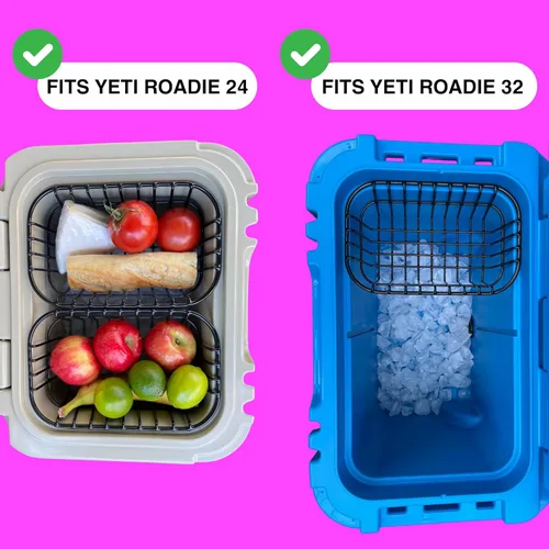 Miniatura 4 de Above Sea Level Cesta hielera para YETI Roadie 24 y YETI Roadie 32 – Bandeja de alambre seco para cofres de hielo YETI Roadie – Compatible