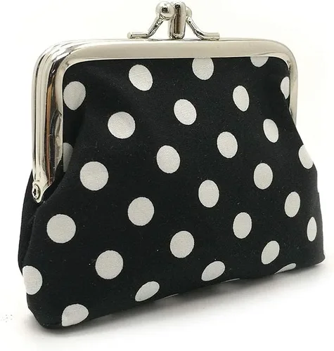 Miniatura 2 de Monedero con adorable diseño floral y hebilla, bolso vintage de cierre suave