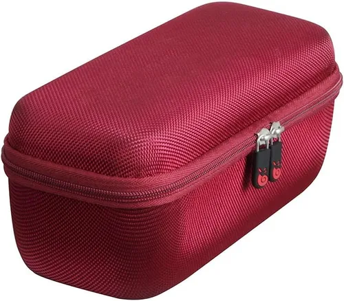 Miniatura 6 de Hermitshell Estuche rígido de viaje para ortizan altavoz Bluetooth portátil IPX7 impermeable altavoz inalámbrico (rojo vino)