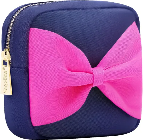 Miniatura 37 de Bolsa de maquillaje de viaje cosmética bolsa de maquillaje de aseo Orgnizer para mujeres, Sacos transparentes de color rosa intenso, Internacional