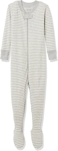 Moon and Back by Hanna Andersson Pijama unisex de una pieza de algodón orgánico con pies de manga larga para bebés
