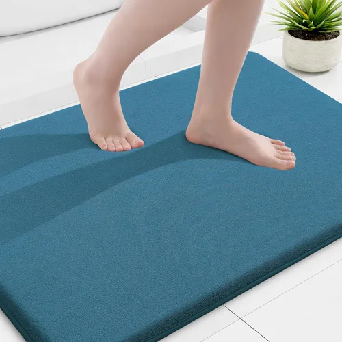 Miniatura 44 de Smiry Tapetes de Baño de Espuma Viscoelástica 36 x 24 pulgadas, Tapetes de Baño Extra Suaves y Absorbentes, Alfombra Antideslizante Lavable