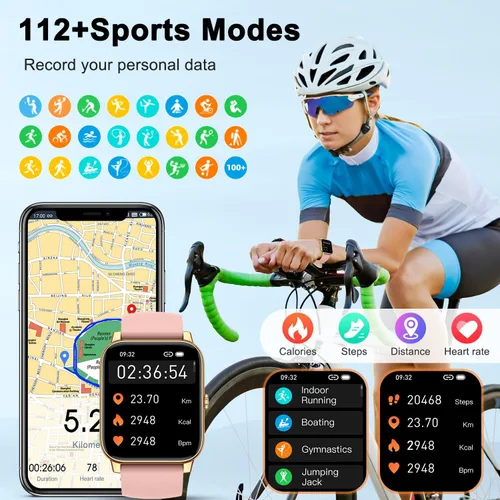 Miniatura 4 de Reloj inteligente para mujer con rastreador de ejercicios: relojes inteligentes para mujer, relojes digitales para hombre, marca/respuesta