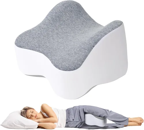 UJPFEO Almohada de rodilla para personas que duermen de lado, almohadas de piernas para ciática, rodillas, caderas, articulaciones entre piernas,