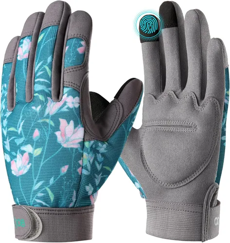 Miniatura 8 de COOLJOB Guantes medianos de trabajo de jardinería para mujeres y damas, a prueba de espinas para poda de rosas, manejo de cactus, plantación