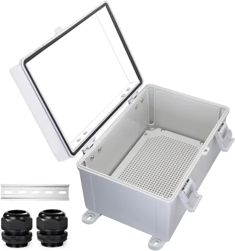 Miniatura 22 de Caja Eléctrica Impermeable a Prueba de Polvo Caja de Conexiones Resistente a la Intemperie IP67 Carcasa de Plástico ABS Caja de Proyecto