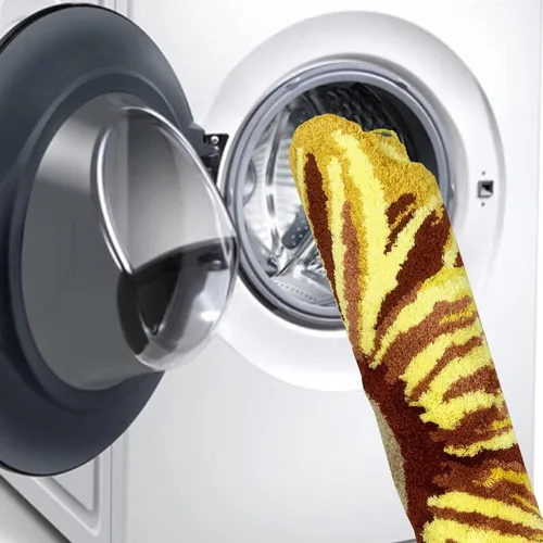 Miniatura 4 de USTIDE Alfombra de Baño Lanuda Alfombra de Baño de Girasol Antideslizante Lavable a Máquina y Secado, Alfombrillas de Baño para Baño Bañera Ducha