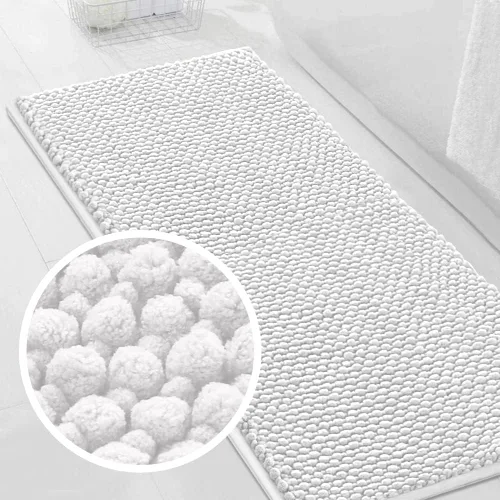Miniatura 44 de Turquoize Alfombras de baño de felpilla antideslizante para baño, 17 x 24 pulgadas, extra suaves y absorbentes, lavables a máquina, perfectas