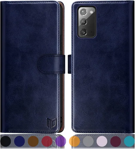 Miniatura 15 de SUANPOT Funda de piel tipo cartera para Samsung Galaxy Note 20 5G de 6.7 pulgadas con bloqueo RFID, tarjetero para tarjetas de crédito, funda